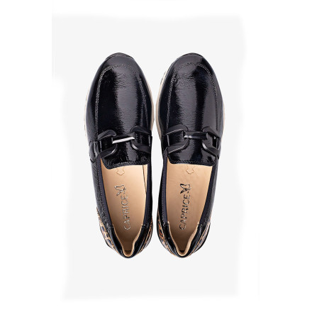 Лоферы женские Caprice 9-24700-43 017 BLACK NAPLAK