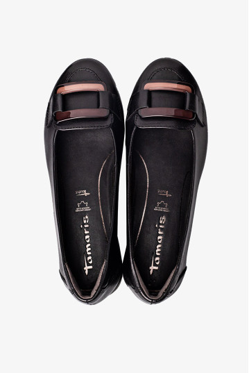 Балетки женские Tamaris 1-22170-45 003 BLACK LEATHER