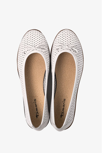 Балетки женские Tamaris 1-22121-42 117 WHITE LEATHER (2026)