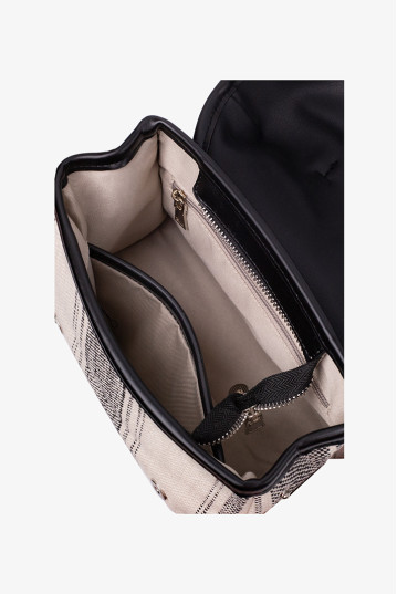 Сумка женская Welfare 8906 BEIGE/BLACK