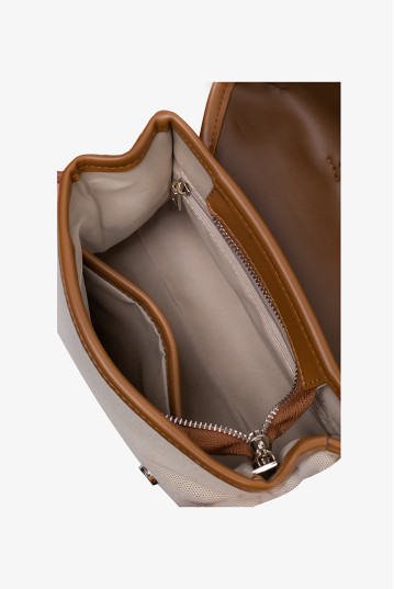 Жіноча сумка Welfare 8906 BEIGE/BROWN