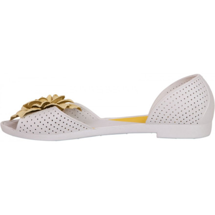 Балетки жіночі Valex 5002 бел /желт цветок ВЛ2016