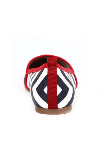 Балетки жіночі Tamaris 1/1-24618/24 864 NAVY/WHITE/RED