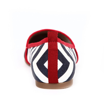 Балетки жіночі Tamaris 1/1-24618/24 864 NAVY/WHITE/RED