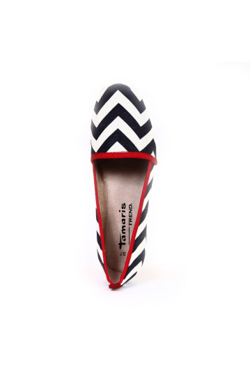 Балетки жіночі Tamaris 1/1-24618/24 864 NAVY/WHITE/RED