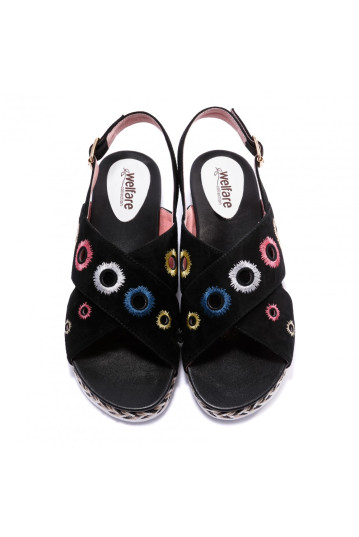 Босоножки женские Welfare 480576141/BLK/36