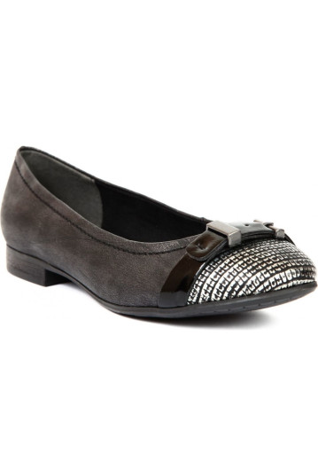 Балетки жіночі Jana 8/8-22103/24 085 BLACK/METAL