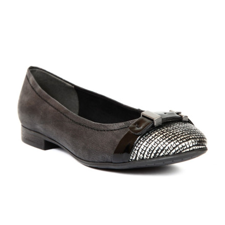 Балетки жіночі Jana 8/8-22103/24 085 BLACK/METAL