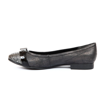 Балетки жіночі Jana 8/8-22103/24 085 BLACK/METAL