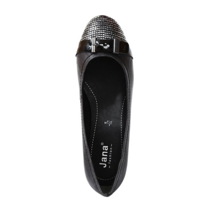 Балетки жіночі Jana 8/8-22103/24 085 BLACK/METAL