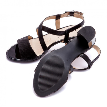 Босоніжки жіночі Caprice 9/9-28300/20 010 BLACK REPTILE