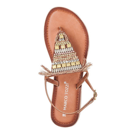 Босоноіжки жіночі Marco Tozzi 2/2-28209/28 392 COGNAC COMB