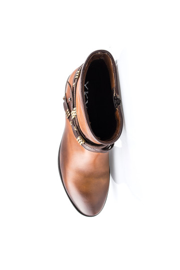Ботинки женские YKX 593208 SADDLE/MOGANO
