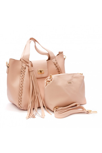 Сумка женская Welfare 8091 BEIGE (L.PINK)