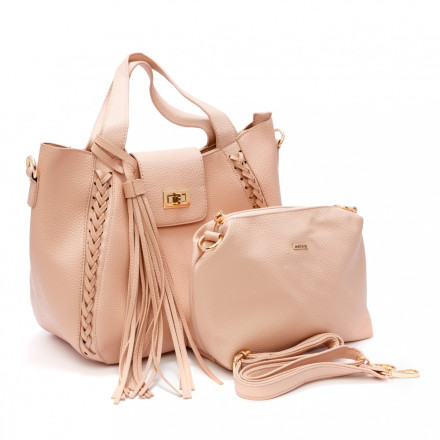 Жіноча сумка Welfare 8091 BEIGE (L.PINK)