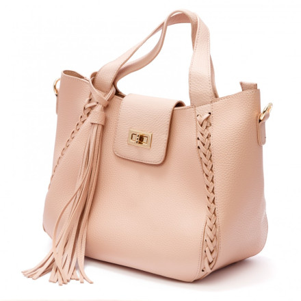 Жіноча сумка Welfare 8091 BEIGE (L.PINK)