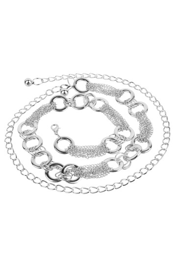 Ремінь жіночий Welfare Q7 SILVER