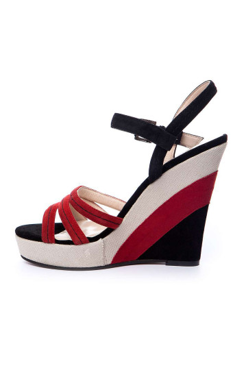 Босоніжки жіночі Welfare 1323761B-BLK/RED