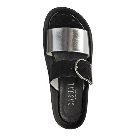 Сабо жіночі Casual 605 серебро-/171