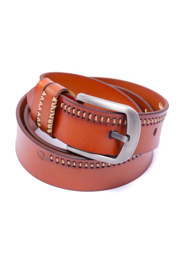 Ремінь чоловічий Welfare TC-04 BORDO (YELLOY)