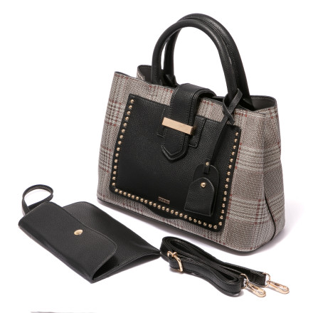 Жіноча сумка Welfare F-02 GREY (BLK)