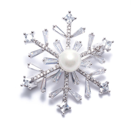 Брошка жіноча Welfare XTH-1282A silver