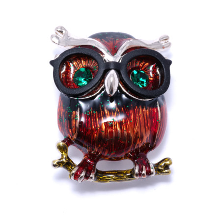 Брошка жіноча Welfare BF000571-H red