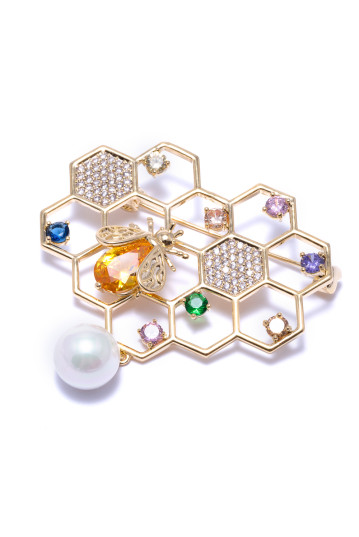 Брошка жіноча Welfare LN1324M gold