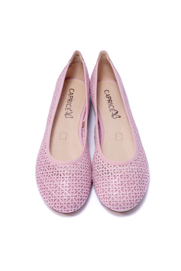 Балетки жіночі Caprice 9/9-22103/22 565 PINK WAXY NAP.