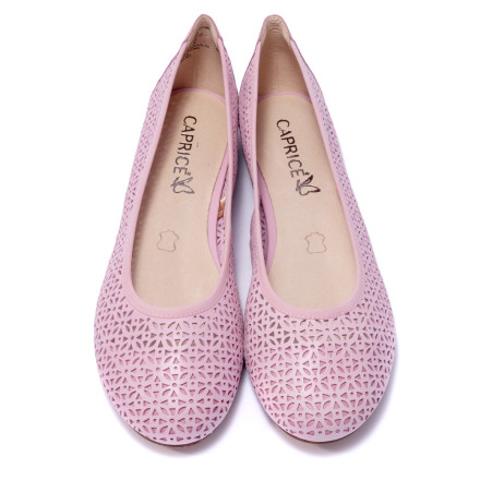 Балетки жіночі Caprice 9/9-22103/22 565 PINK WAXY NAP.