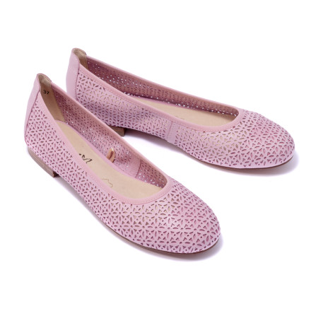 Балетки жіночі Caprice 9/9-22103/22 565 PINK WAXY NAP.