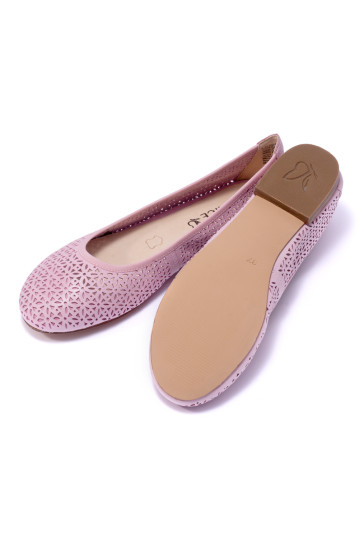 Балетки жіночі Caprice 9/9-22103/22 565 PINK WAXY NAP.