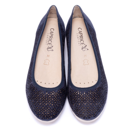 Балетки жіночі Caprice 9/9-22503/22 816 NAVY SUEDE