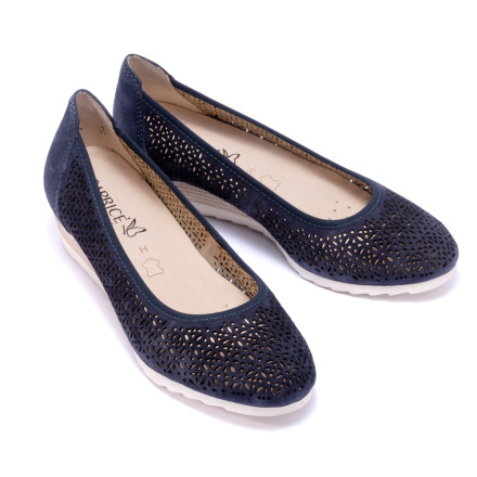 Балетки жіночі Caprice 9/9-22503/22 816 NAVY SUEDE