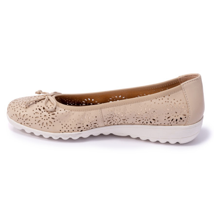 Балетки жіночі Caprice 9/9-22551/22 411 BEIGE WAXY NAP