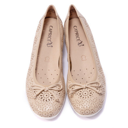 Балетки жіночі Caprice 9/9-22551/22 411 BEIGE WAXY NAP