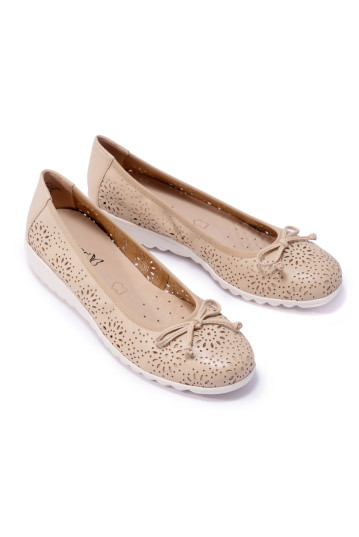 Балетки жіночі Caprice 9/9-22551/22 411 BEIGE WAXY NAP