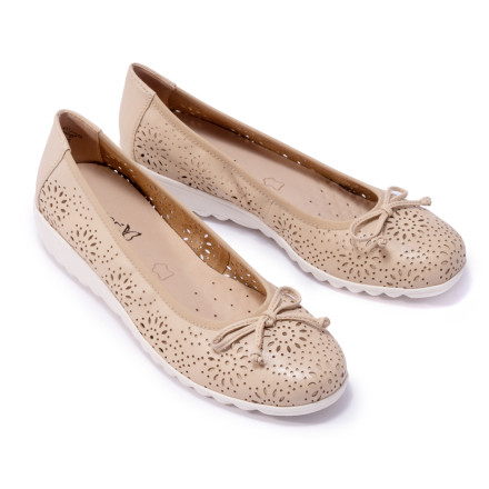Балетки жіночі Caprice 9/9-22551/22 411 BEIGE WAXY NAP
