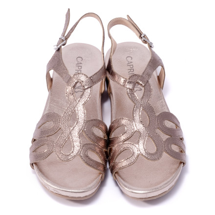 Сандалі жіночі Caprice 9/9-28102/22 388 TAUPE GLITTER