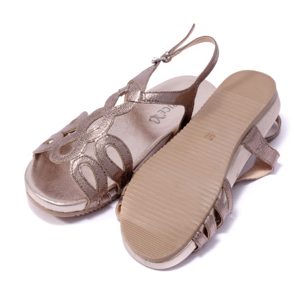 Сандалі жіночі Caprice 9/9-28102/22 388 TAUPE GLITTER