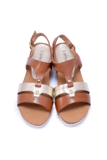 Босоножки женские Caprice 9/9-28207/22 390 COGNAC/LT GOLD