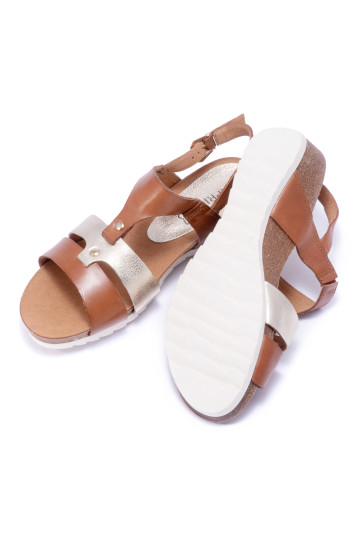 Босоножки женские Caprice 9/9-28207/22 390 COGNAC/LT GOLD