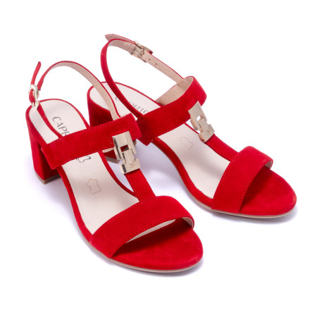 Босоніжки жіночі Caprice 9/9-28303/22 524 RED SUEDE
