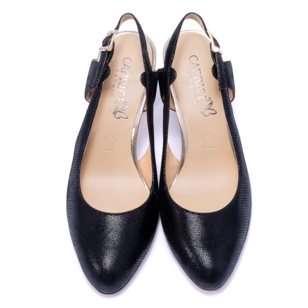 Босоніжки жіночі Caprice 9/9-29600/22 010 BLACK REPTILE