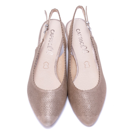 Босоніжки жіночі Caprice 9/9-29601/22 354 TAUPE SUE.MET.