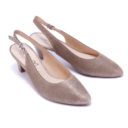 Босоніжки жіночі Caprice 9/9-29601/22 354 TAUPE SUE.MET.