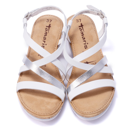 Босоніжки жіночі Tamaris 1/1-28340/22 191 WHITE/SILVER