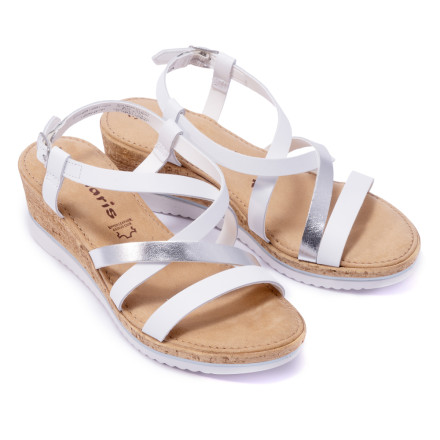 Босоніжки жіночі Tamaris 1/1-28340/22 191 WHITE/SILVER