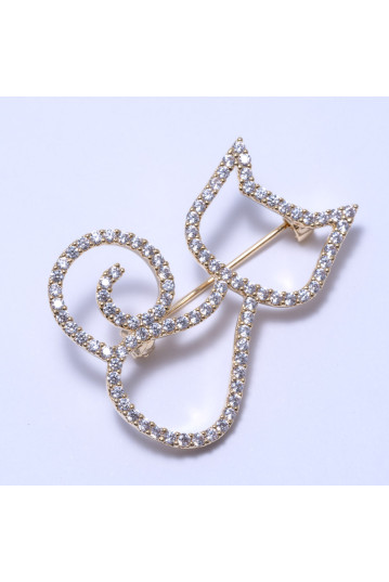 Брошка жіноча Welfare X10754YB gold