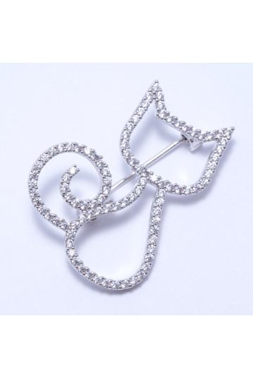 Брошка жіноча Welfare X10754YB silver